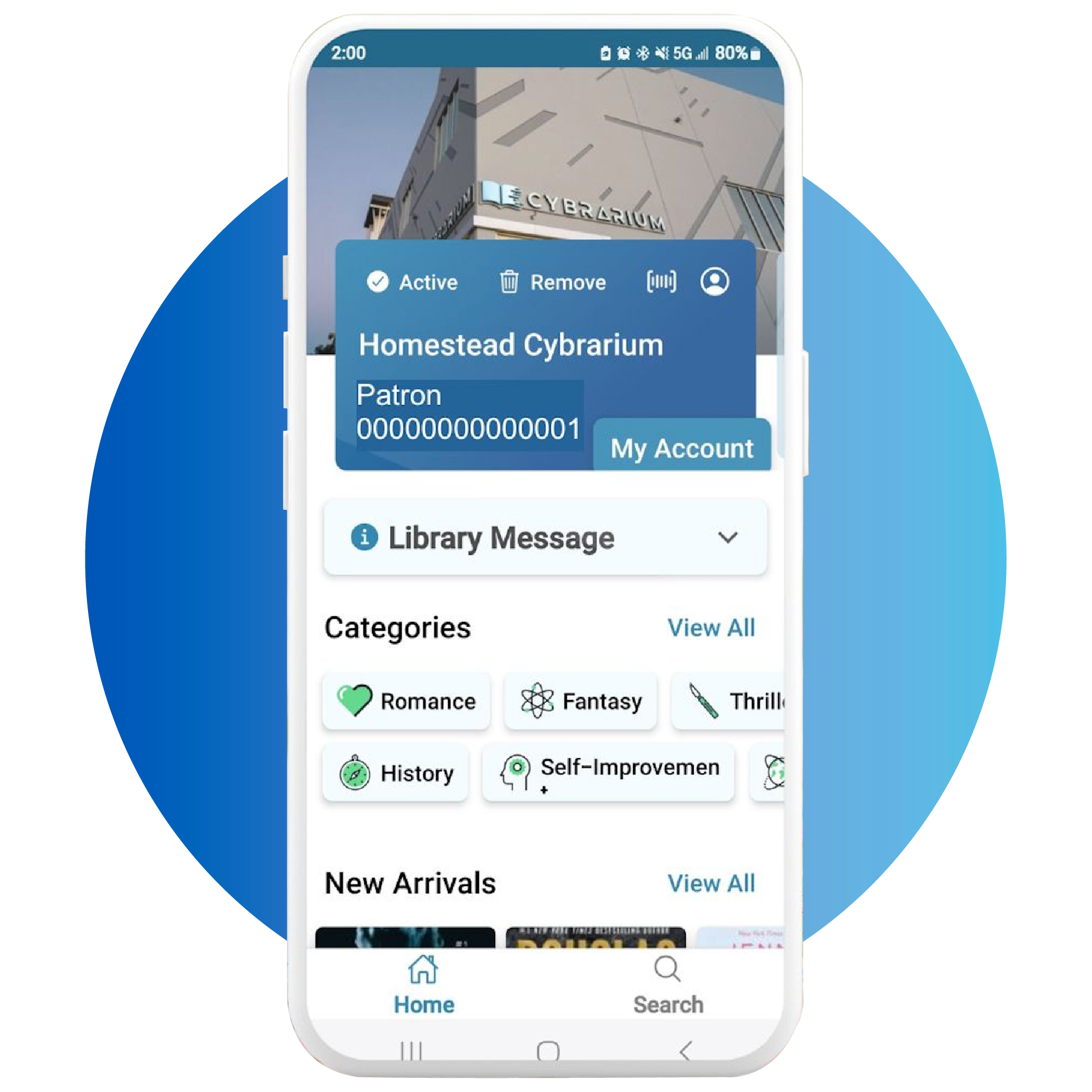 myLibro-Graphic myLibro application displayed phone screen
