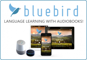bluebird language learning with audiobooks